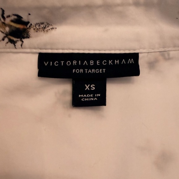 Victoria Beckham for Target Iconic Bee Print Blouse Structured Designer Top - Picture 13 of 15